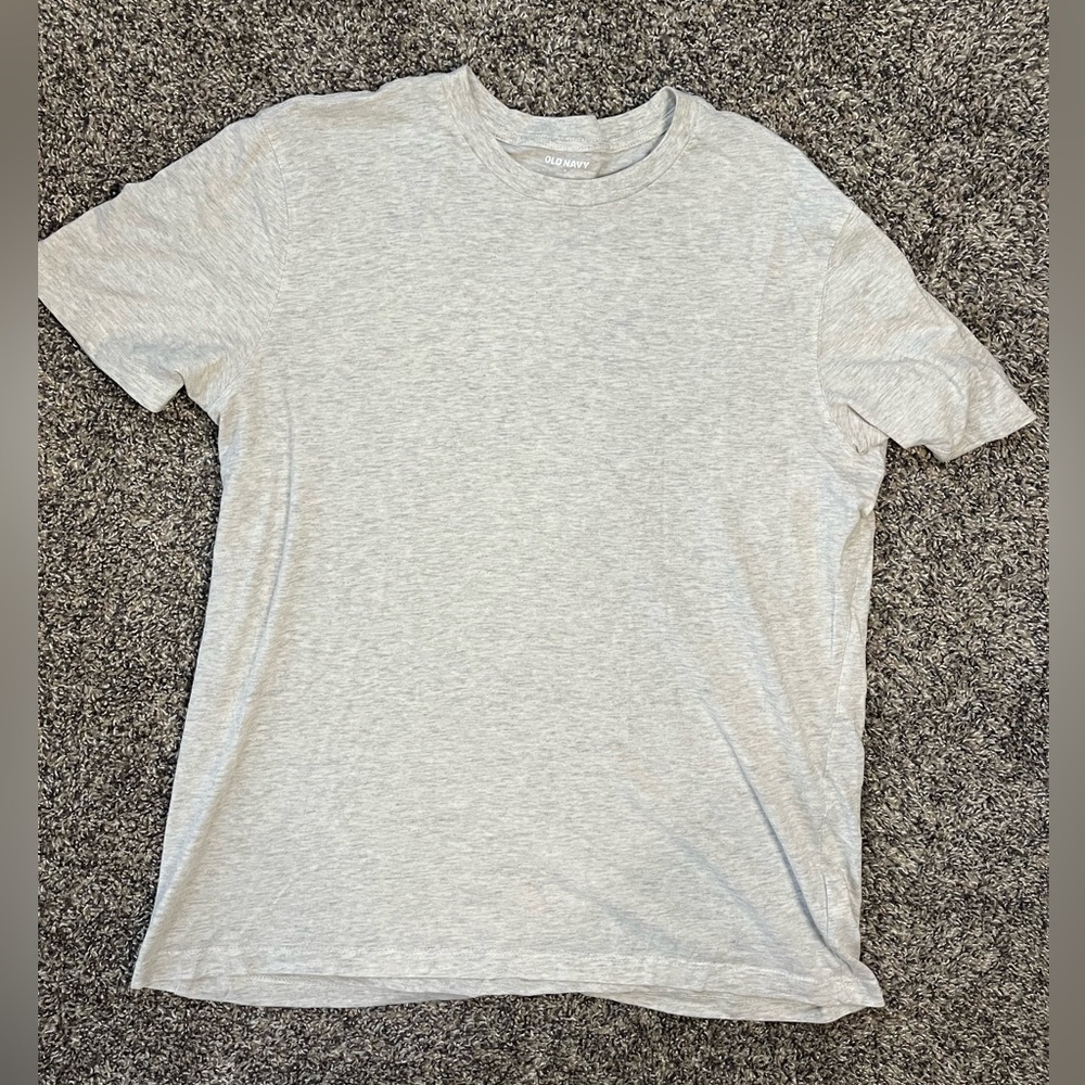 Men's Old Navy White/Gray T-Shirt Size M
